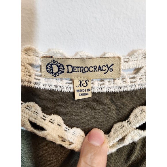 Democracy Olive Green Top size XS - Picture 4 of 8